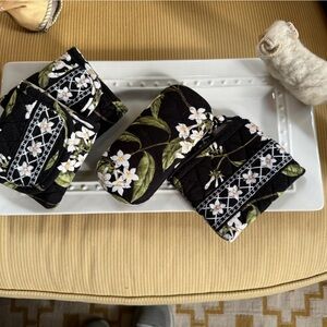 Vera Bradley Collection: 2 - Tri-Fold Wallet, Glass Case, Coin Purse